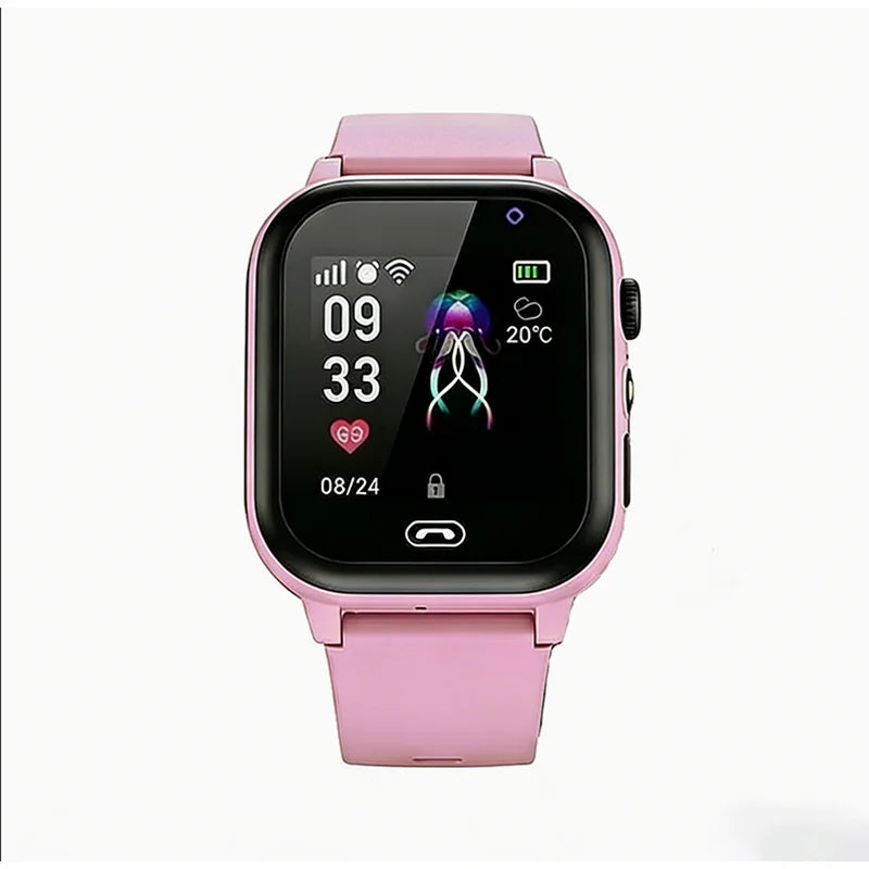 Lenovo Kids Smart Watch SOS GPS 5G Smart Watch Camera Waterproof Watch Location Sim Card Call Camera Gift For IOS Android New