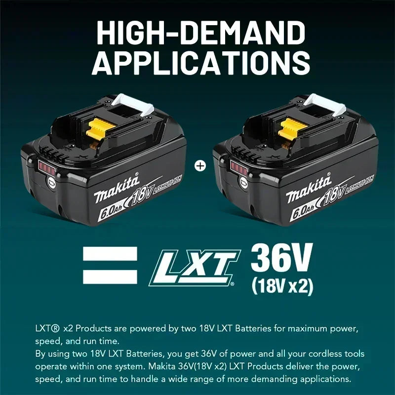 100% Original Makita 18V 6.0Ah battery, for Makita BL1830， BL1830B， BL1840 ，BL1840B ，BL1850 BL1860B power tools battery