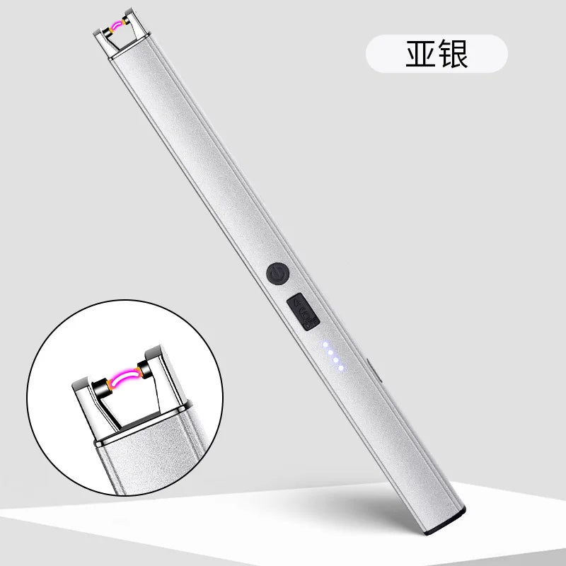 3/1 Windproof Fireles Electronic Lighter USB Rechargeable Arc Lighter with Safety Lock Portable Kitchen Outdoor BBQ Camping Tool