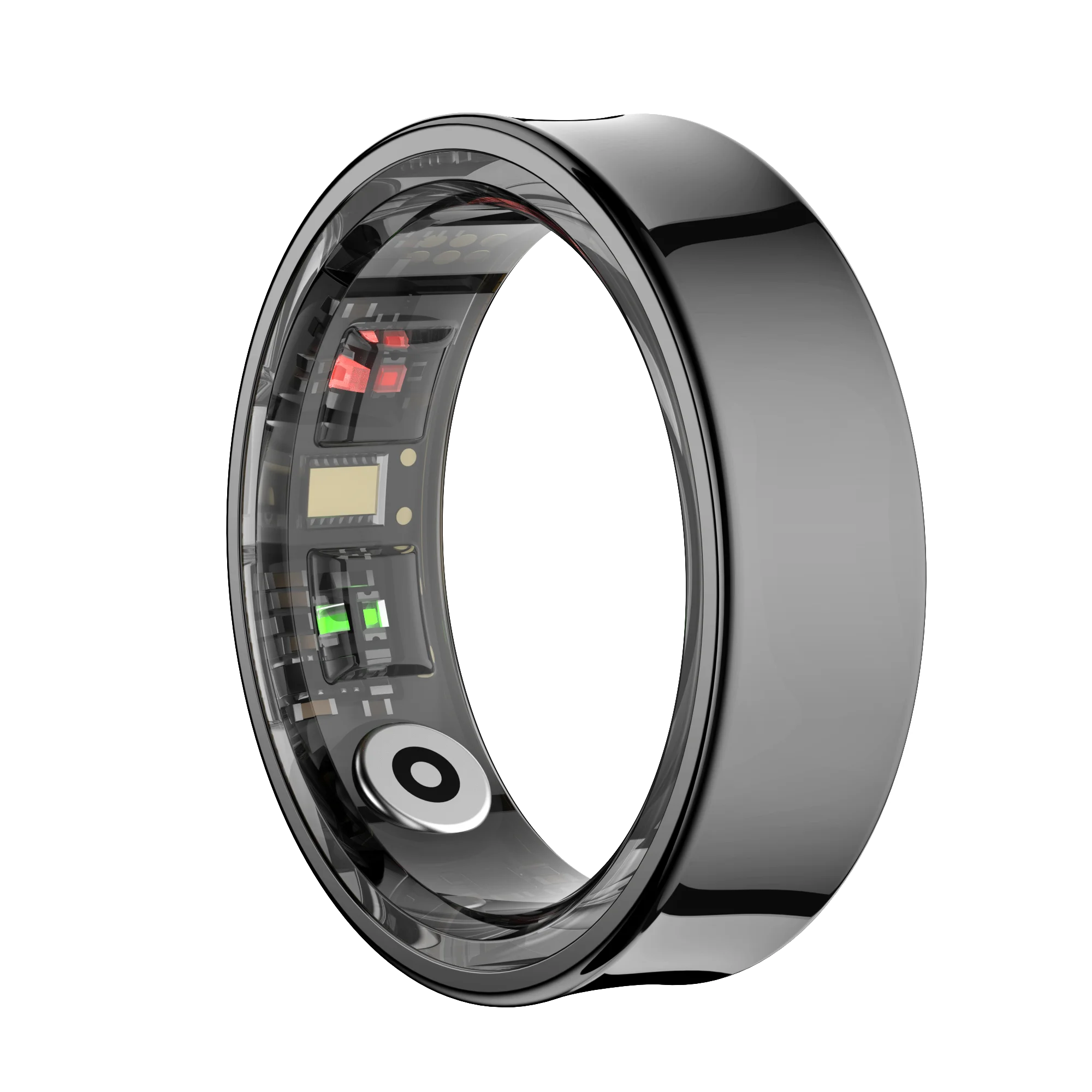 Amovan Smart Ring Premium Temperature Remote Control Sports Sleep Health Fitness Fasion Ring for Samsung iOS Phone for Woman Man