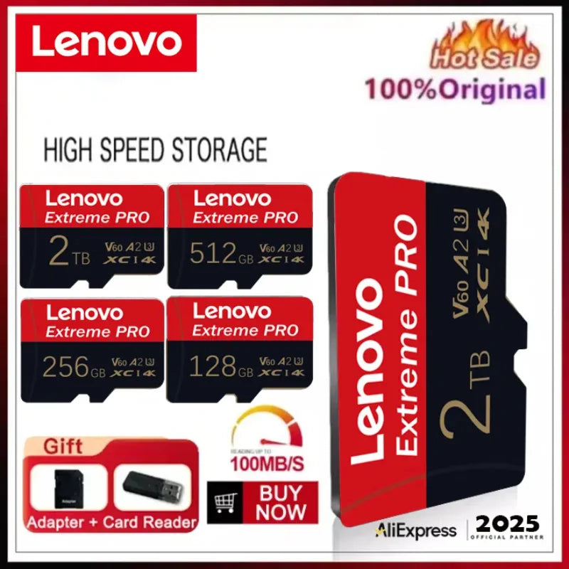 Lenovo Real Capacity Micro TF SD Card 512GB 256GB Memory Card High Speed Cartao De Memoria 128GB For Sony Lenovo Nintendo Switch
