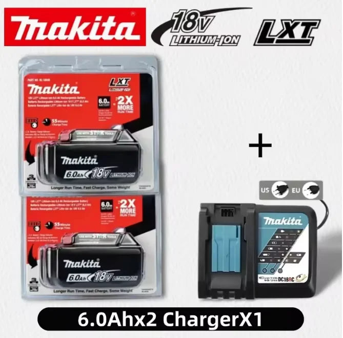 Makita 18V 6.0Ah Battery Original Lithium ion Rechargeable Battery 18V 6000mAh Replacement Battery BL1860 BL1850 BL1860B