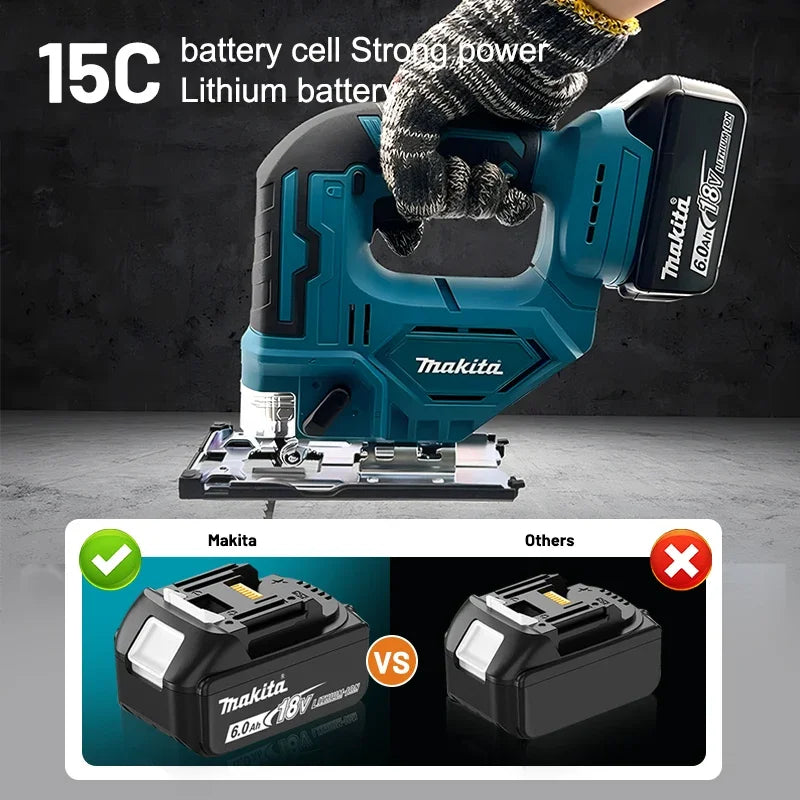 100% Original Makita 18V 6.0Ah battery, for Makita BL1830， BL1830B， BL1840 ，BL1840B ，BL1850 BL1860B power tools battery