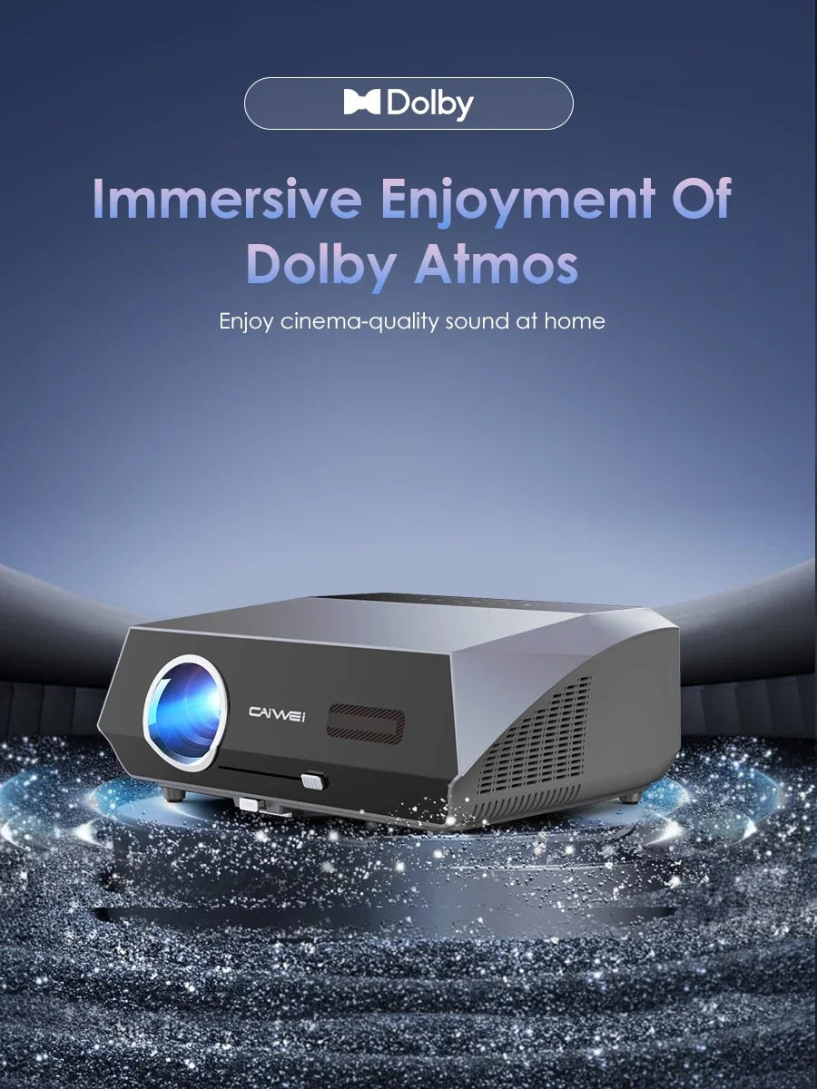 4K 3500 ANSI native full hd video projector 2.4+5G wifi auto focus android TV movies video projector NFC daytime home theater
