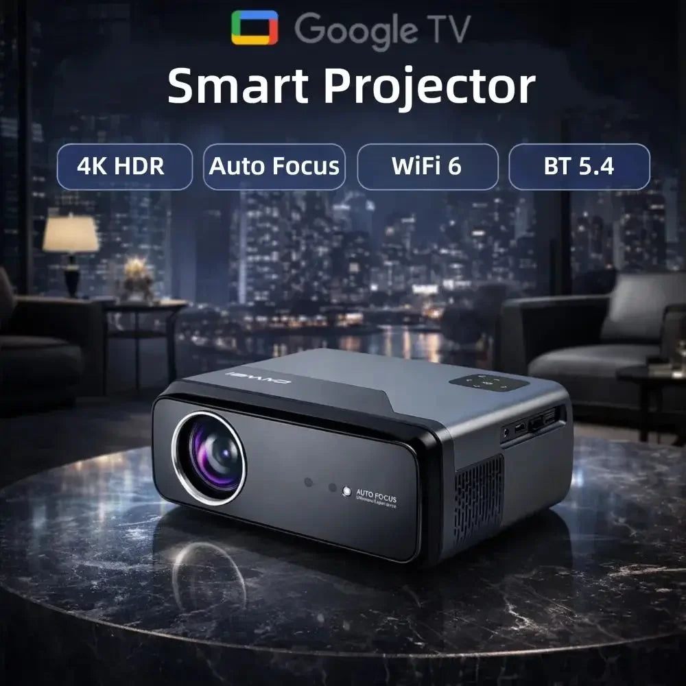 A8 Android 14 Google TV Projector 2800ANSI 1080P 4K | Netflix Certified DB Audio | Home Cinema Bedroom Day Night Viewing