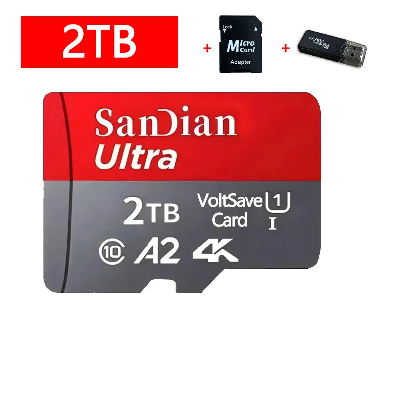 128GB Micro TF/ SD Card Class 10 High Speed Memory Cards Stable Performance SD Memory Card for Phones/Digital Camera/MP3 Player