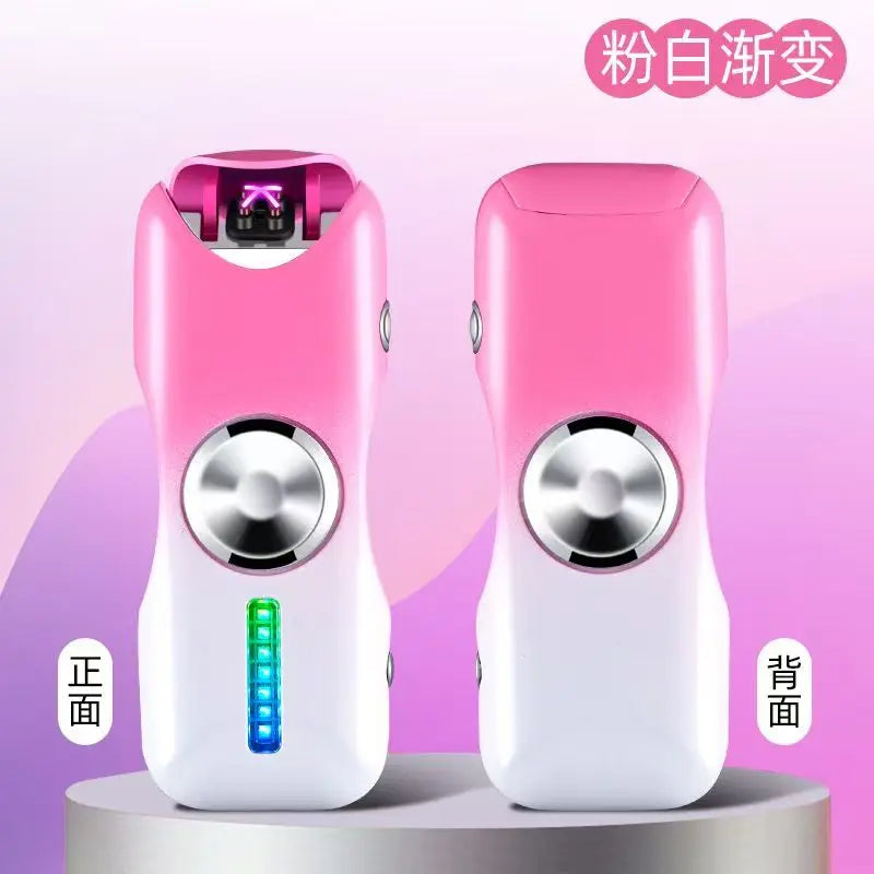 New Unusual Fidget Spinner Electric Double Arc Metal Lighter LED Light Plasma Pulse Flameless Igniter USB Charging Creative Gift